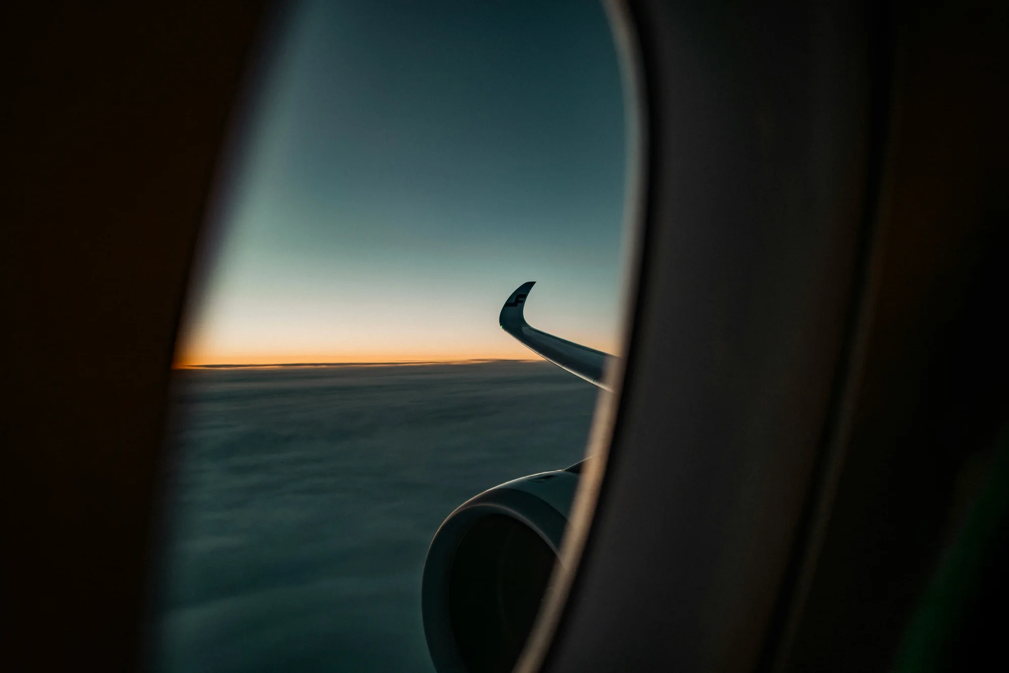 Vista aérea premium durante um voo
